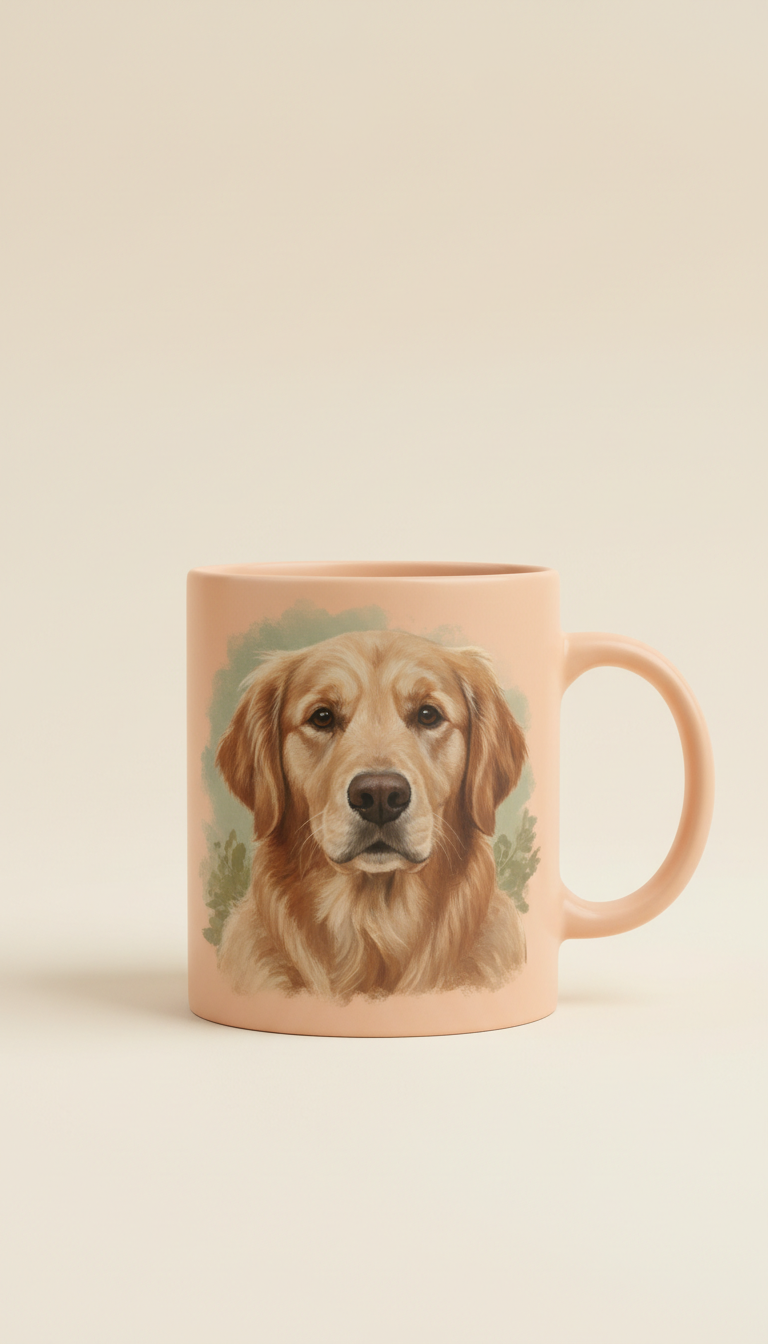 Custom Pet Portrait Ceramic Mug